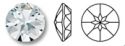 27mm CRYSTAL CRYSTALLIZED Swarovski 1201 Fancy Round Stone