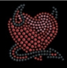 Devil Heart Hot Fix Motif