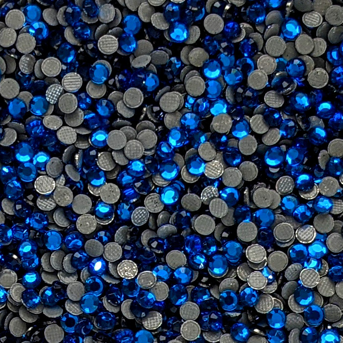 10SS CAPRI BLUE Hot Fix Rhinestones - 10 gross