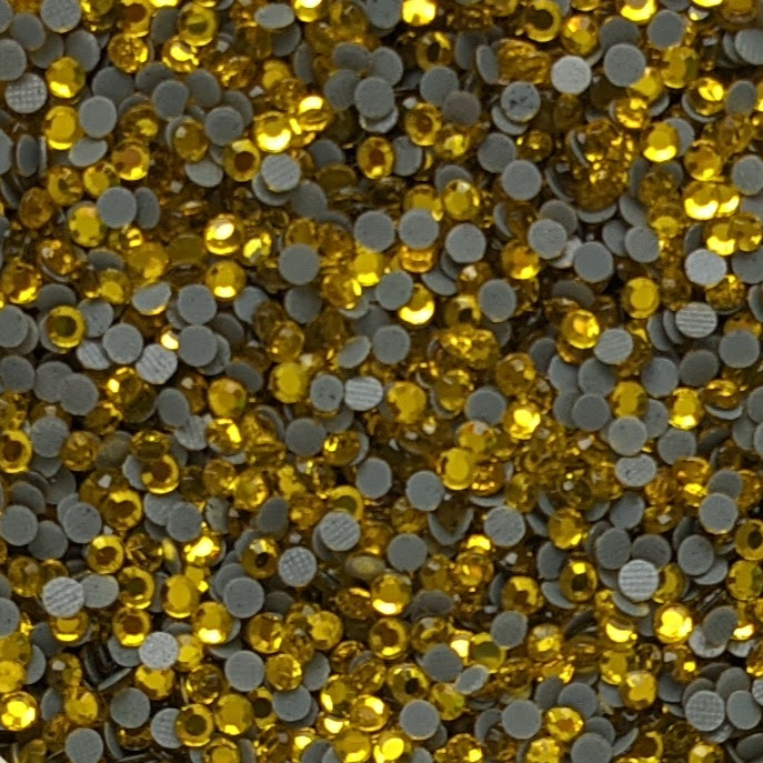 10SS CITRINE Hot Fix Rhinestones - 10 gross
