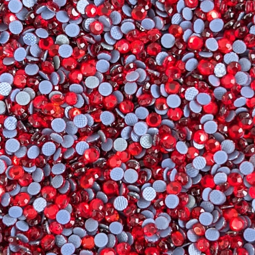 10SS LIGHT SIAM Hot Fix Rhinestones - 10 gross