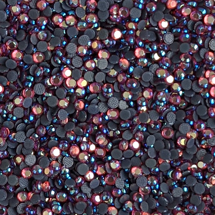 10SS ROSE AB Hot Fix Rhinestones - 10 gross
